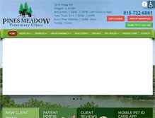 Tablet Screenshot of pinesvet.com